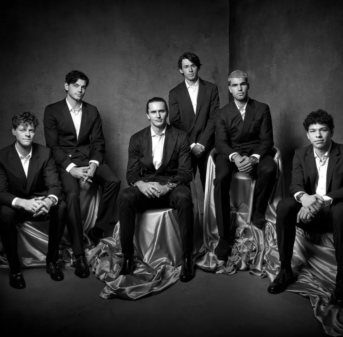 今年的ATP总决赛也有时尚版大合影，当然也是少两人！网球talking大会 ​​