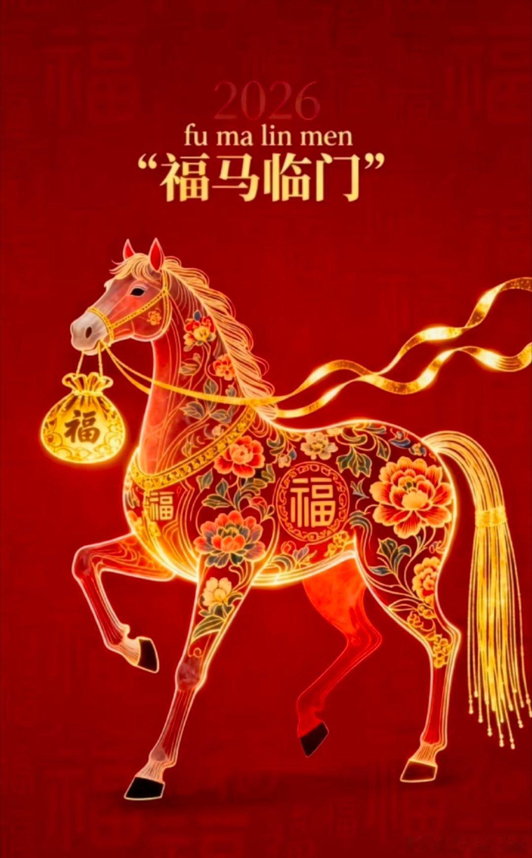 2026马年到，祝大家一马当先开门红，马到成功事事通，策马扬鞭奔锦绣，龙马精神体