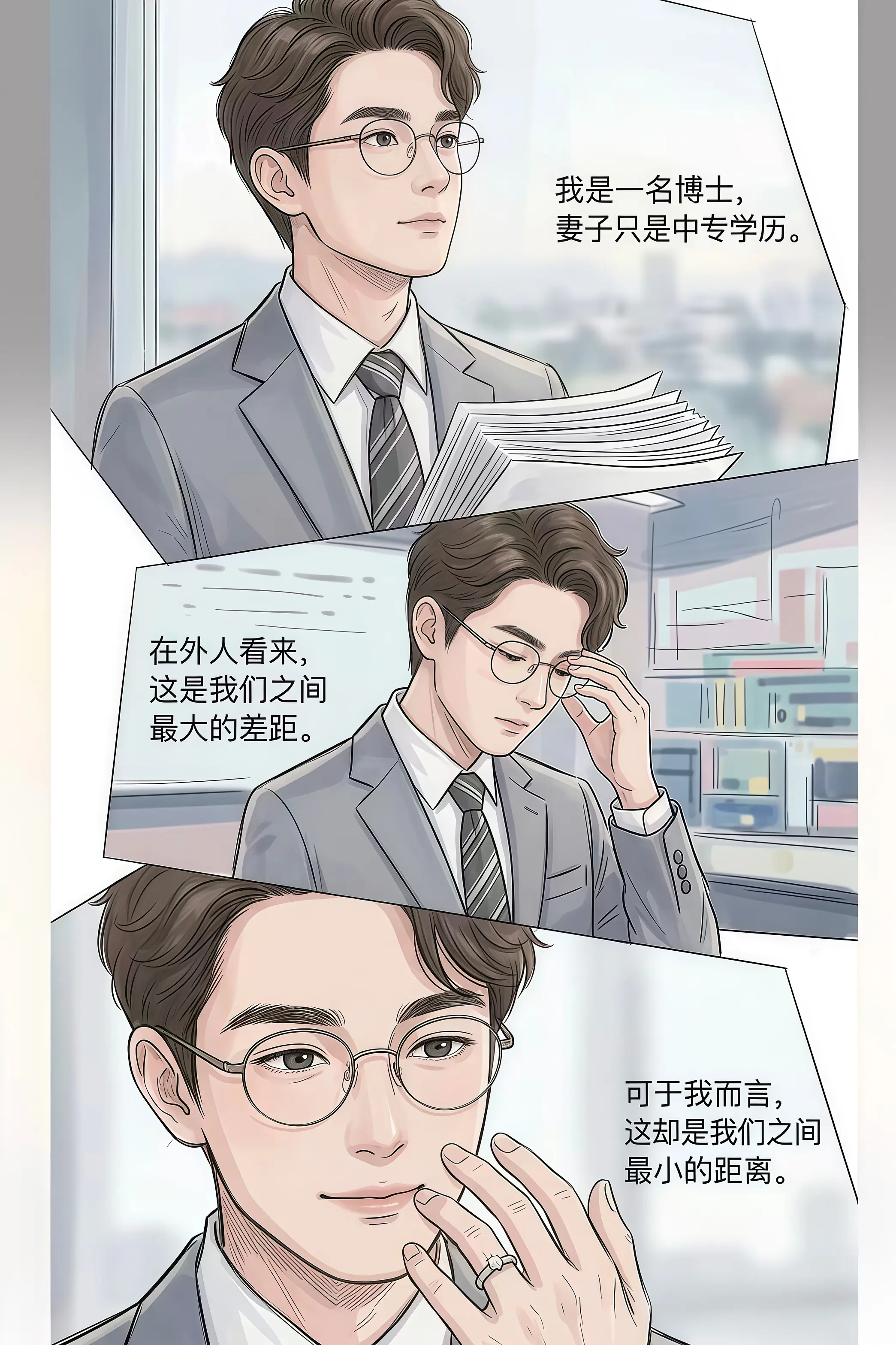 我是博士，她是中专，学历从不是幸福的标尺。