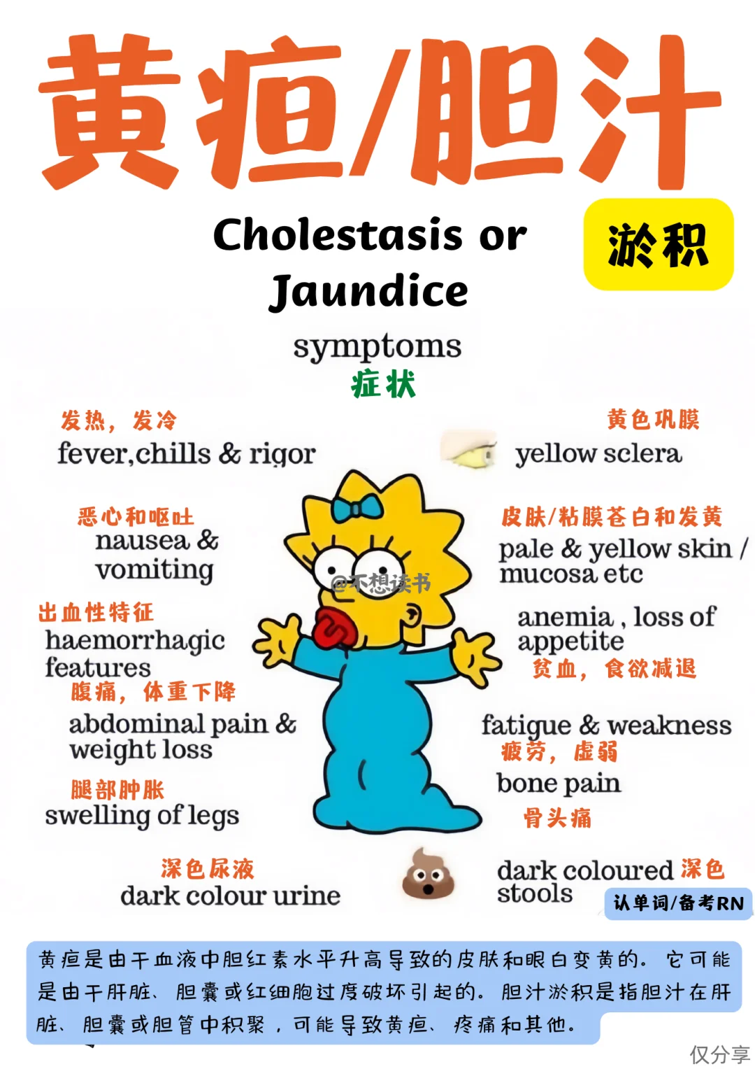 备考RN/黄疸内容！！学！！单词