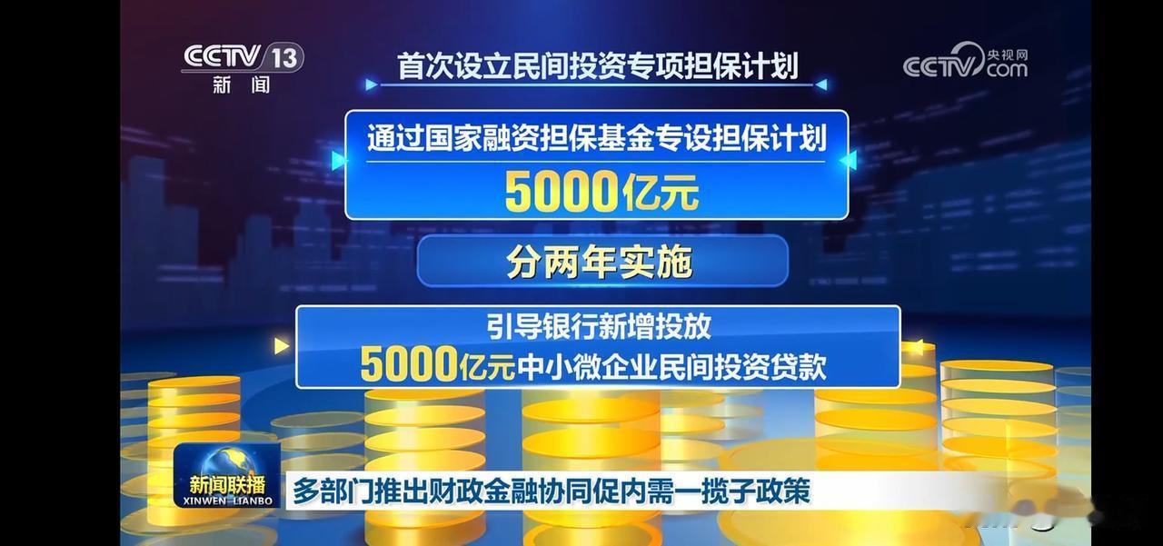 5000亿资金助力中小企业，分两年实施，抓住投资好时机！