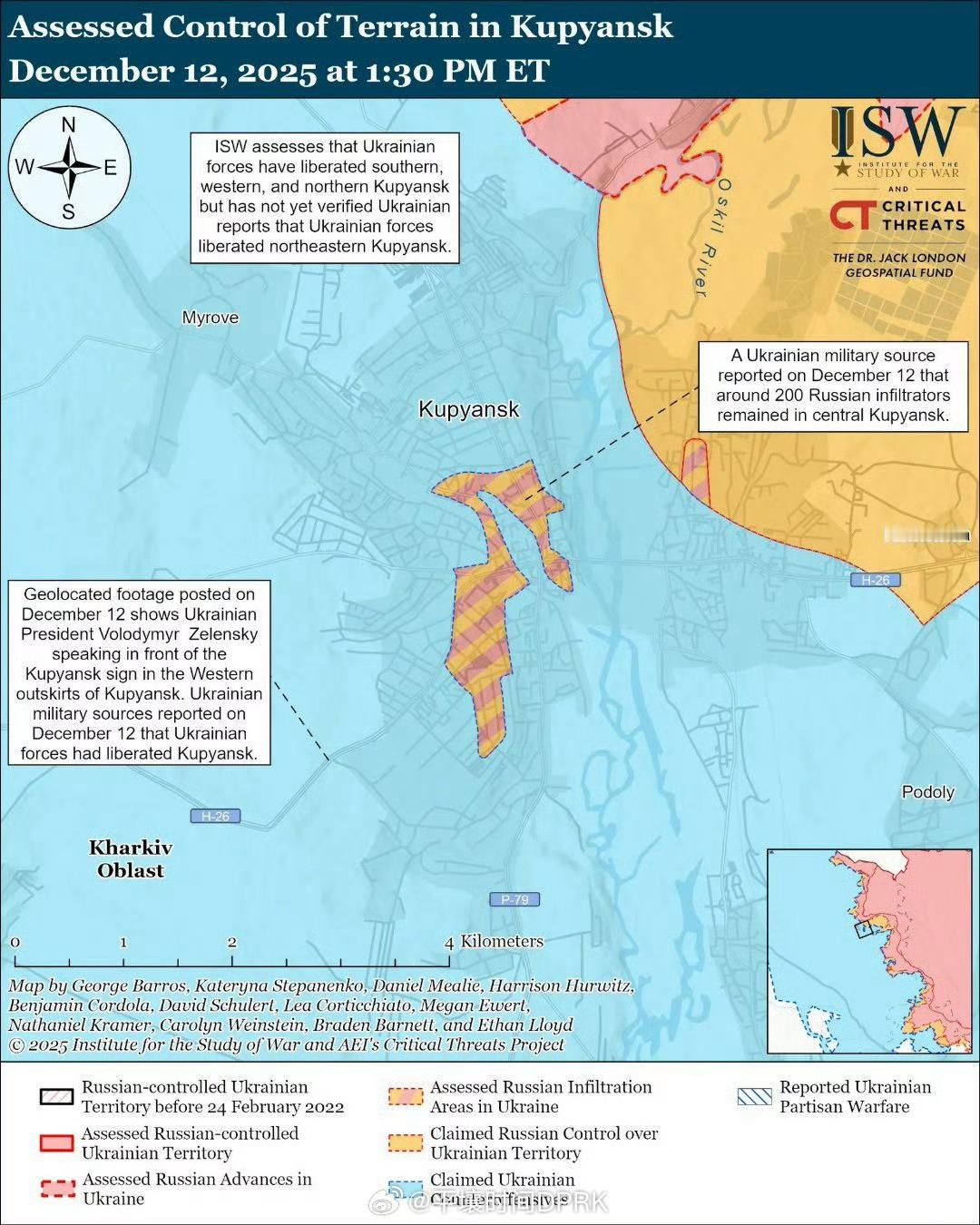 库皮扬斯克乌克兰军说，包围了200左右敌军俄罗斯军博说，只有六十多个，正在坚守。