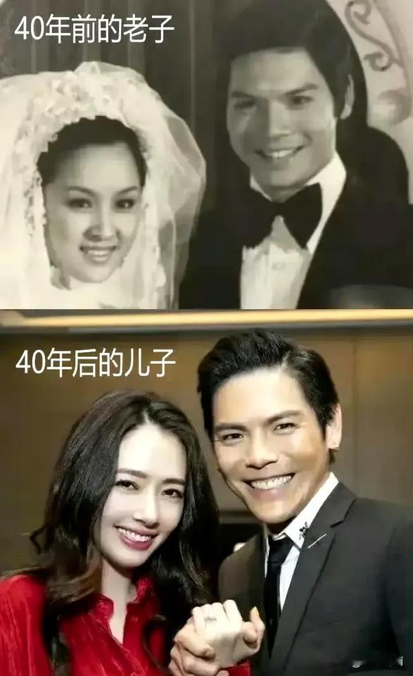 向华强与丁佩的结婚照 VS 如今向佐郭碧婷，这完全是复制粘贴啊！向佐  ​