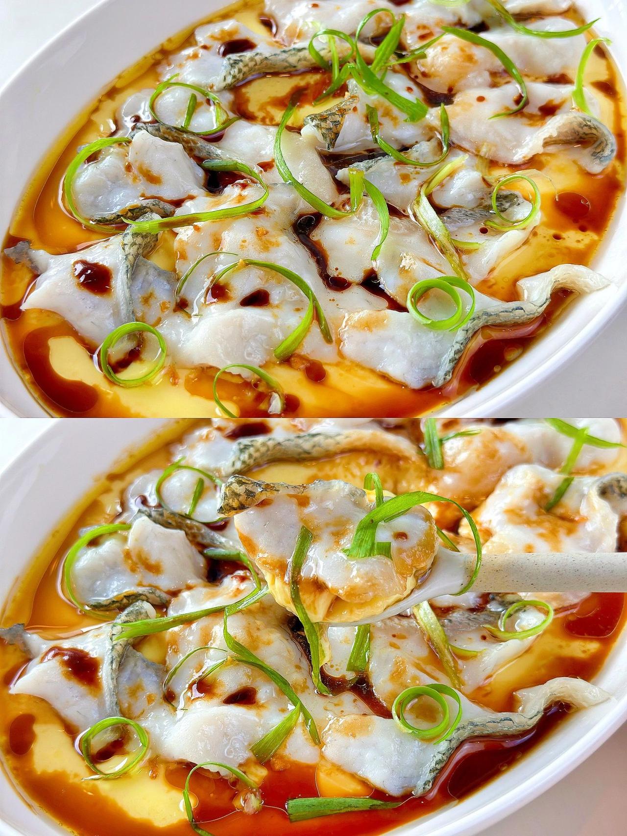 待客必做的鲈鱼蒸蛋，每周家人点名要吃的菜
求求你们都去试试这个鲜香嫩滑的鲈鱼蒸蛋