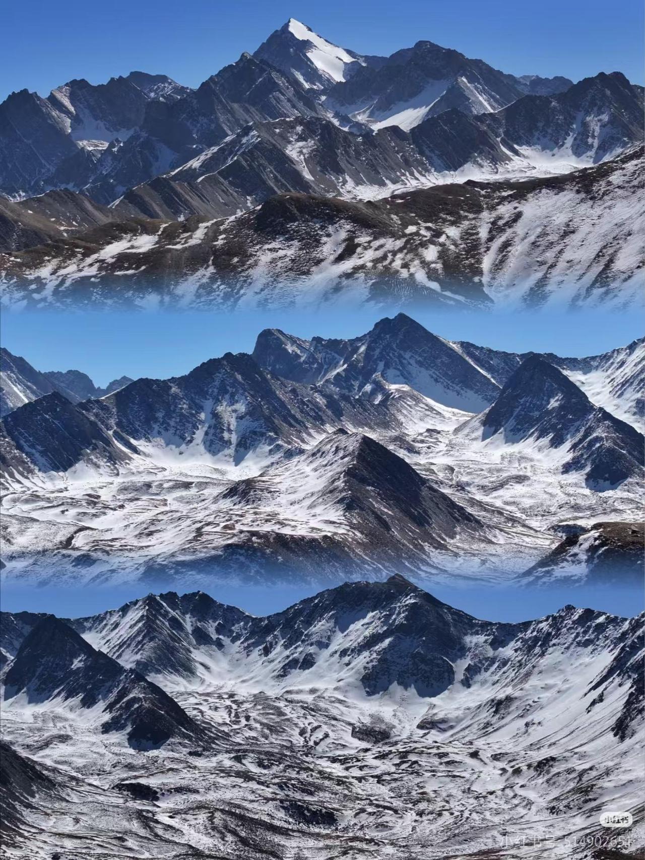 阿坝州松潘县童话公路“雪宝顶”今日雪山美景。
图文原创：徐远隆
春日生活打卡季
