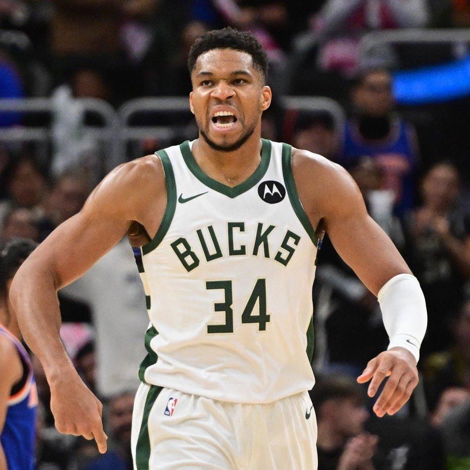 字母因左膝酸痛，将缺席今日对阵勇士的比赛！开赛至今，字母场均轰下36.3分14板