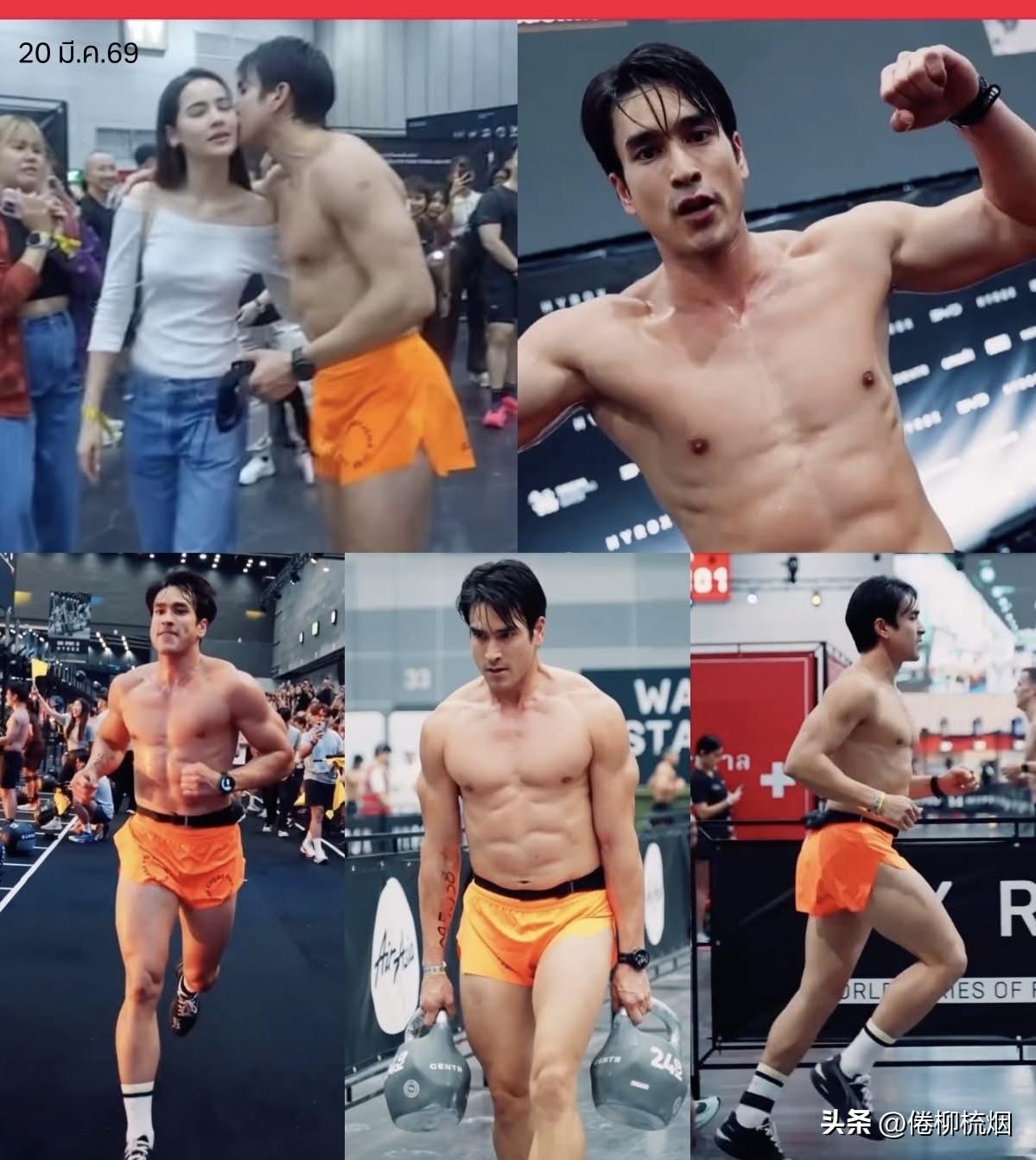 Nadech  首次参加 Hyrox 赛事，最终以 01:23:21 的成绩完赛