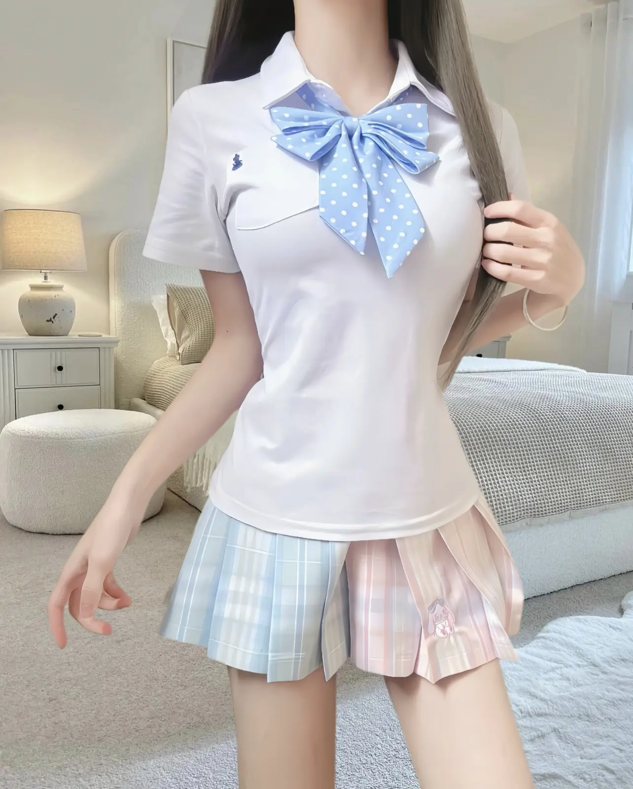 夏日清凉穿搭 少女感夏日ootd 甜美ootd穿搭 少女感显瘦穿搭