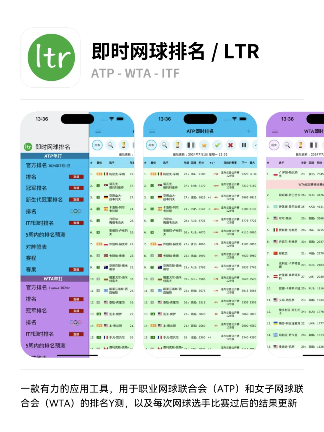 网球赛事APP🔥网球公开赛+运动数据分析