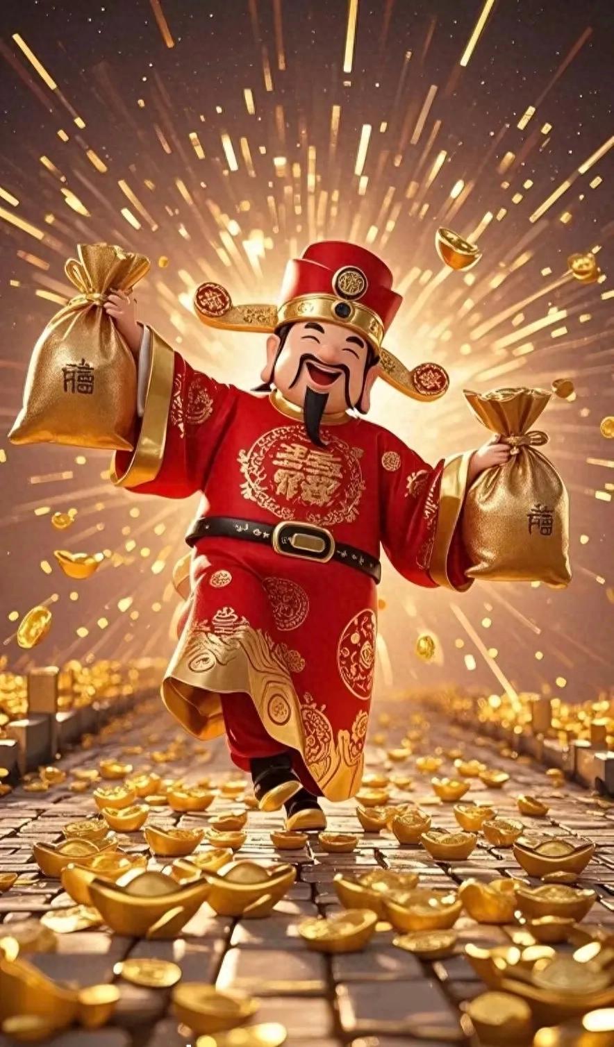 财神庇佑，财运亨通——一份虔诚的祈愿“接住”了 [求关注][拜托][打call]