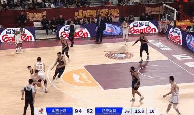 辽宁“玄冥二老”的精妙配合！
辽宁与山西的比赛进行至第三节最后时刻，玄冥二老韩德