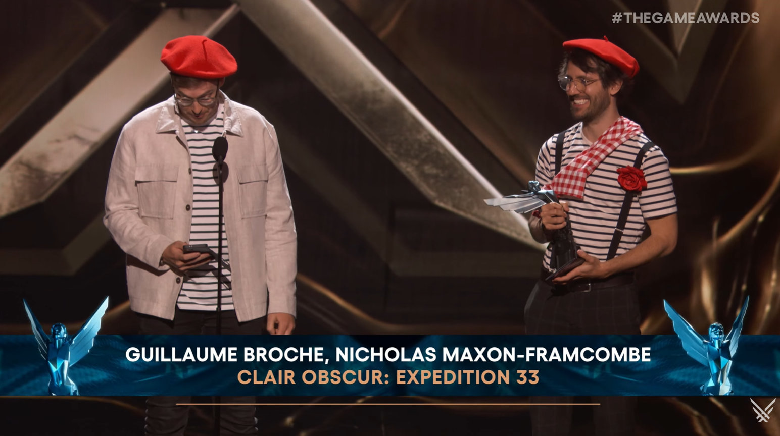 《光与影：33号远征队》获得TGA2025最佳游戏指导。提名游戏：《光与影：33