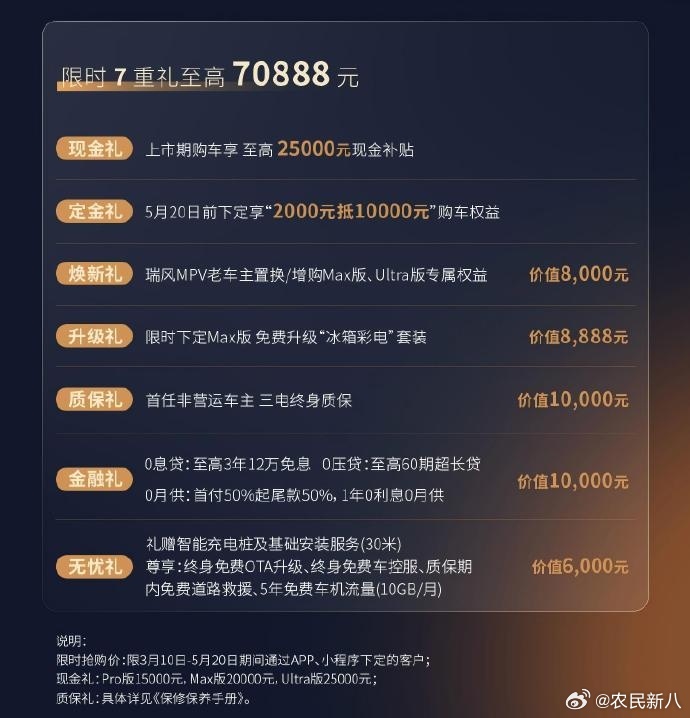 17.69万起！瑞风RF8悦享系列上市！车长5米2的中大型MPV，搭载1.5T发