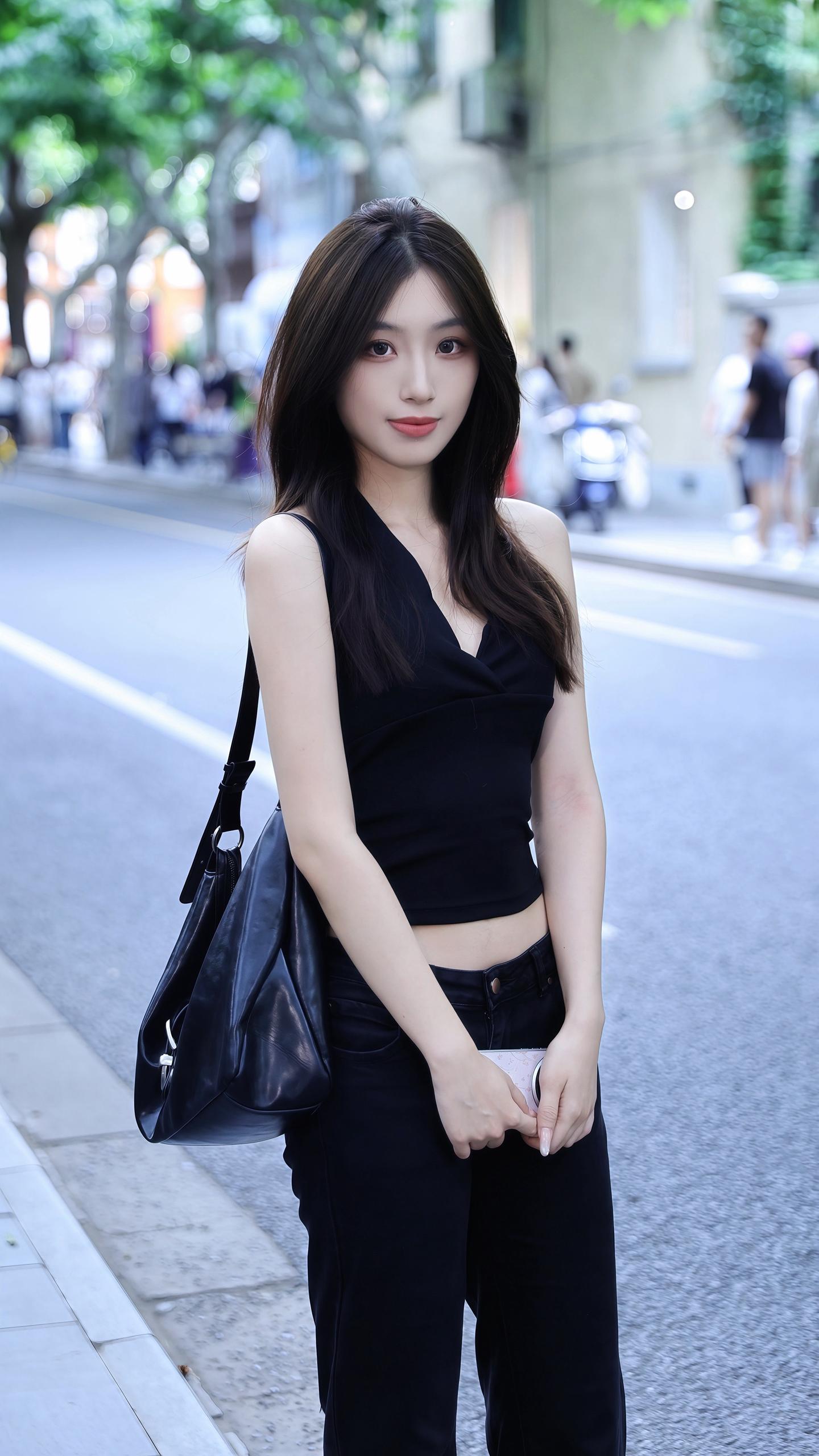上海街拍｜只只。  ，河北女孩26岁身高178，活动策划师
