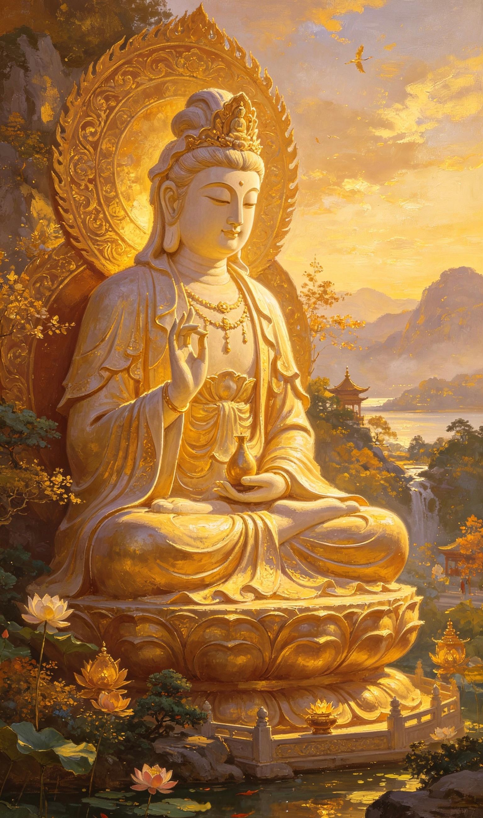 放心，你的命真的很好，否则不会收到菩萨的祝福，愿所有刷到的朋友，烦恼被旭日照散，