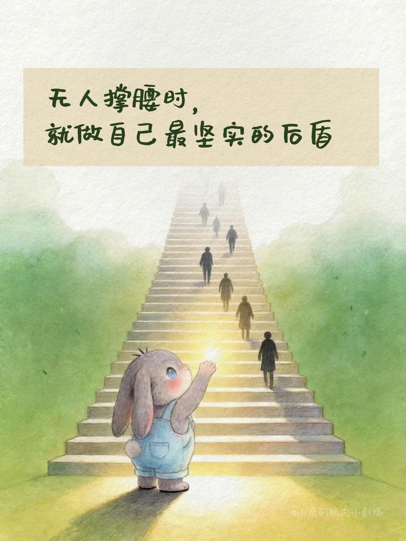 无人撑腰时，请做第一个托举自己的人✨ 