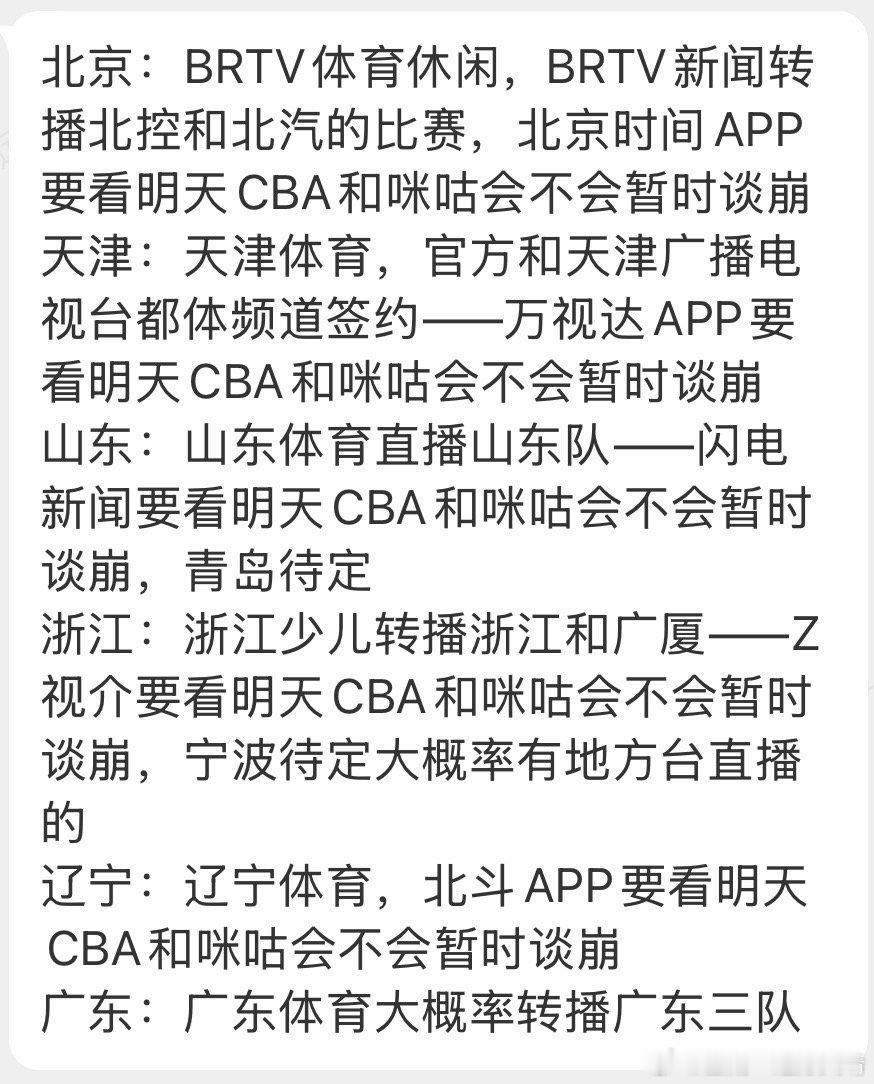CBA联赛 亲人啊，你们网络平台赚钱的机会来了，招商吧！辽宁篮球收视率肯定好！！