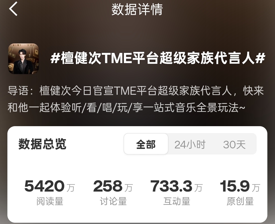 继续来来来，怎么停了？网页链接檀健次TME平台超级家族代言人 ‖檀健次