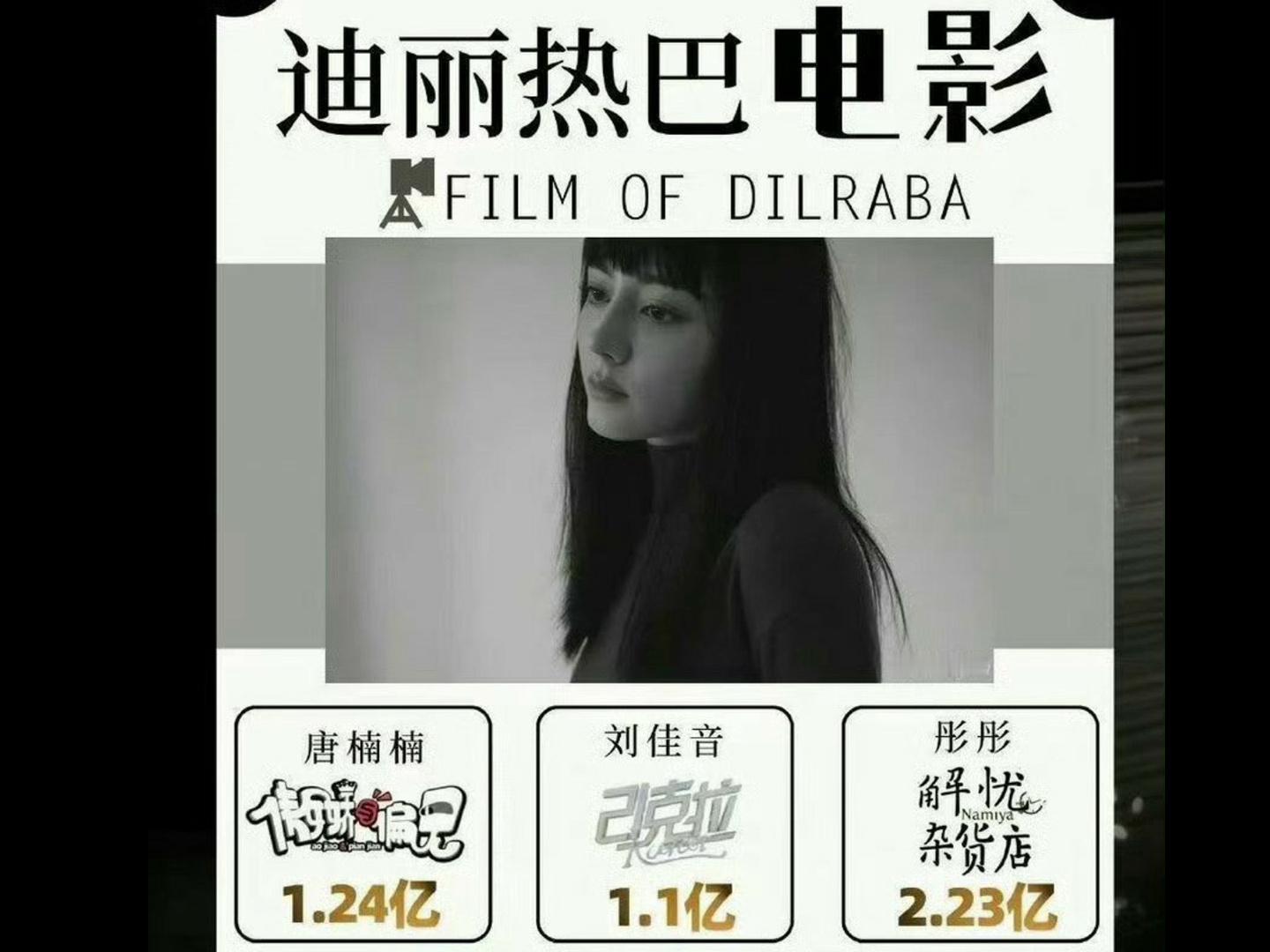迪丽热巴 恭喜热巴，又一部电影破亿！！！迪丽热巴第4部破亿电影迪丽热巴功夫女足