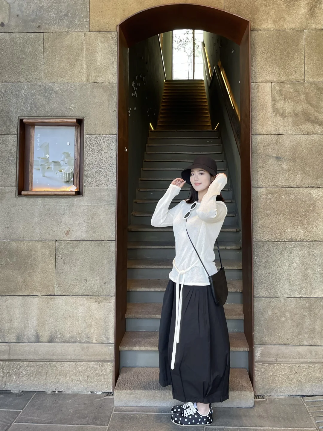 春天穿穿罩衫+半裙🤍🐾