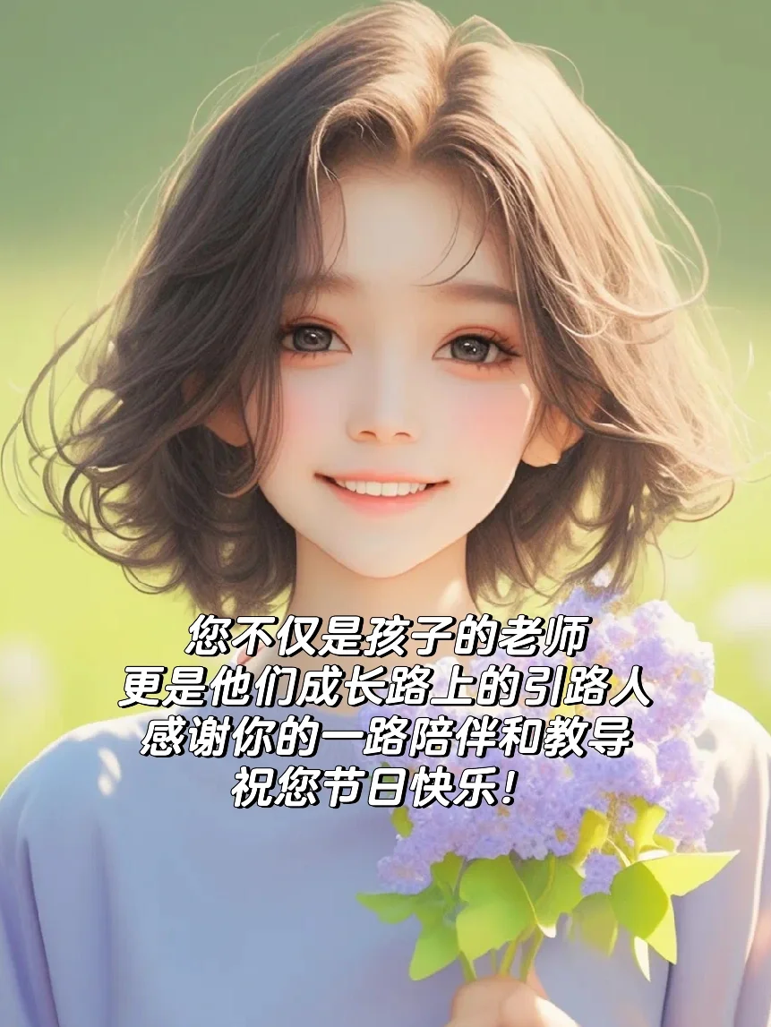 祝所有老师教师节快乐！