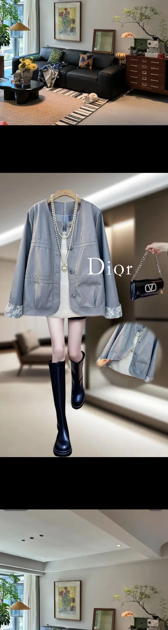 大码女孩看过来！开春新中式外套杀疯了。姐妹们，2025必入的欧韩风短外...