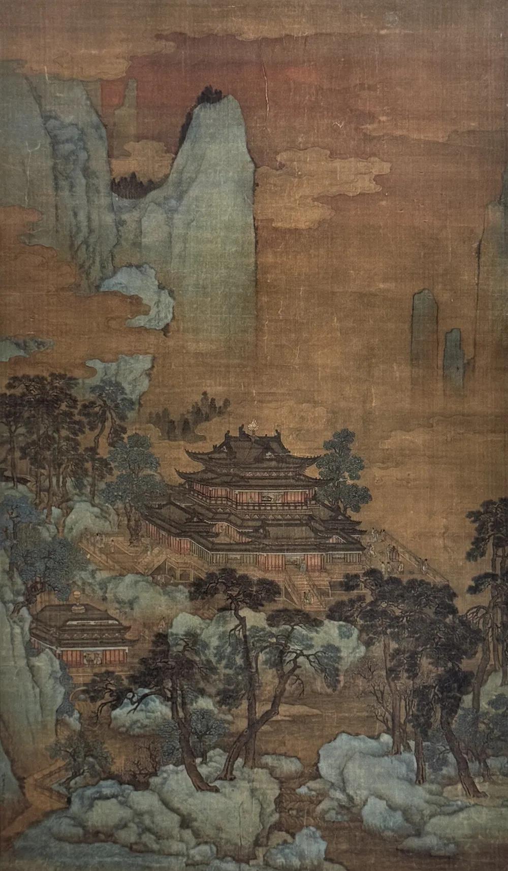 名画欣赏：清 徐玟《蓬莱仙境图》
纵169.8厘米 横99.2厘米 
旅顺博物馆