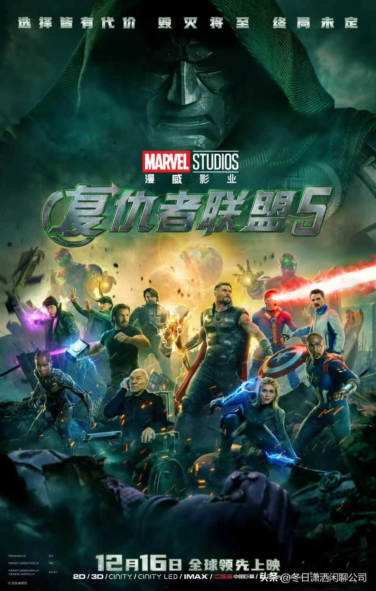 复仇者联盟系列票房太牛了！

复仇者联盟第一部
2012年上映，全球累计票房15