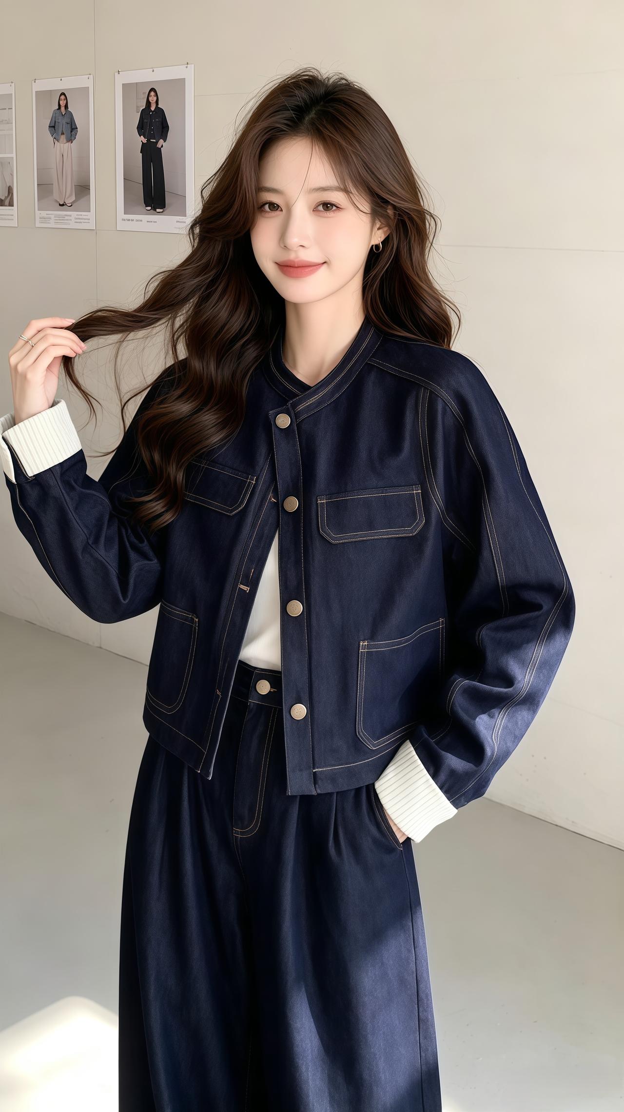 牛仔套装显瘦穿搭穿搭韩系穿搭 穿搭技巧 ootd穿搭