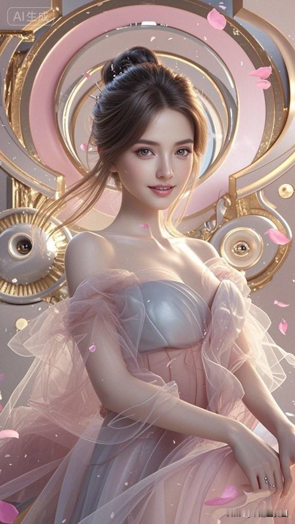 这姑娘像是从梦幻中走出来的一样。