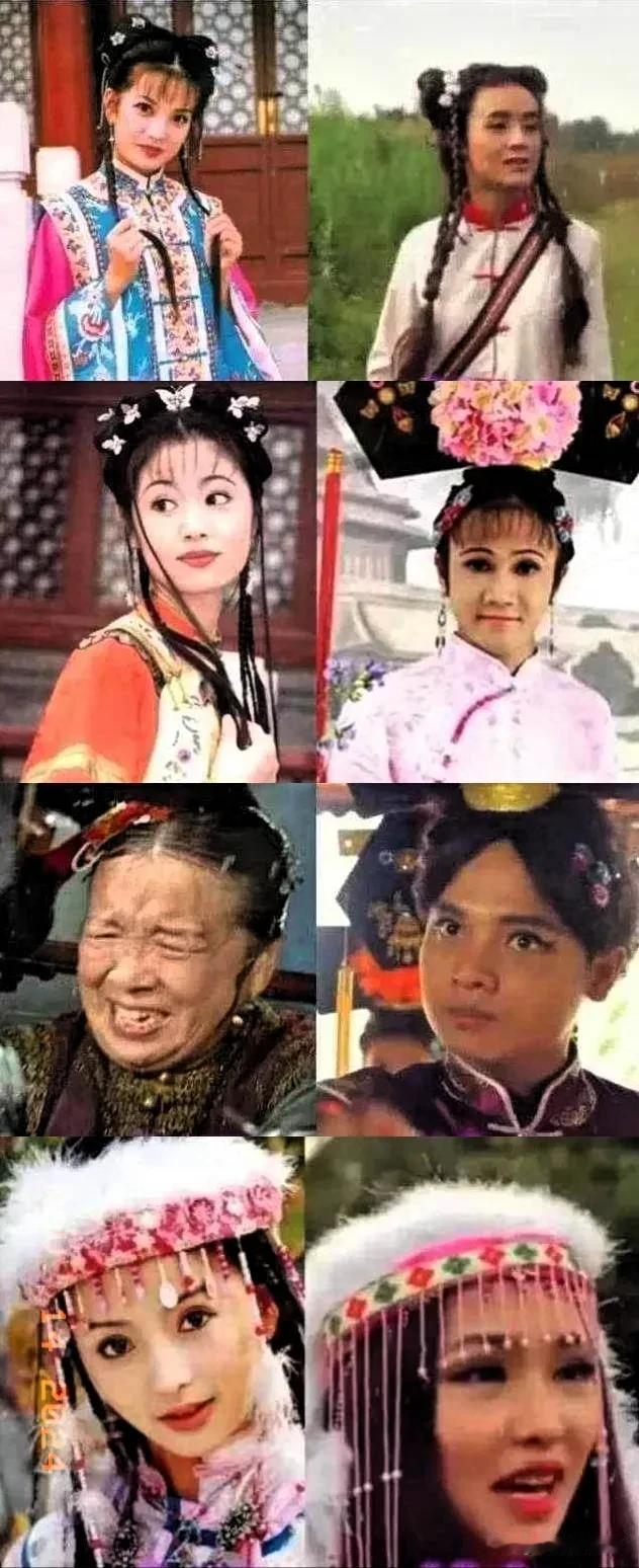 越南翻拍《还珠格格》，有网友做了一张对比图，左边为中国版，右边为越南版，
网友说