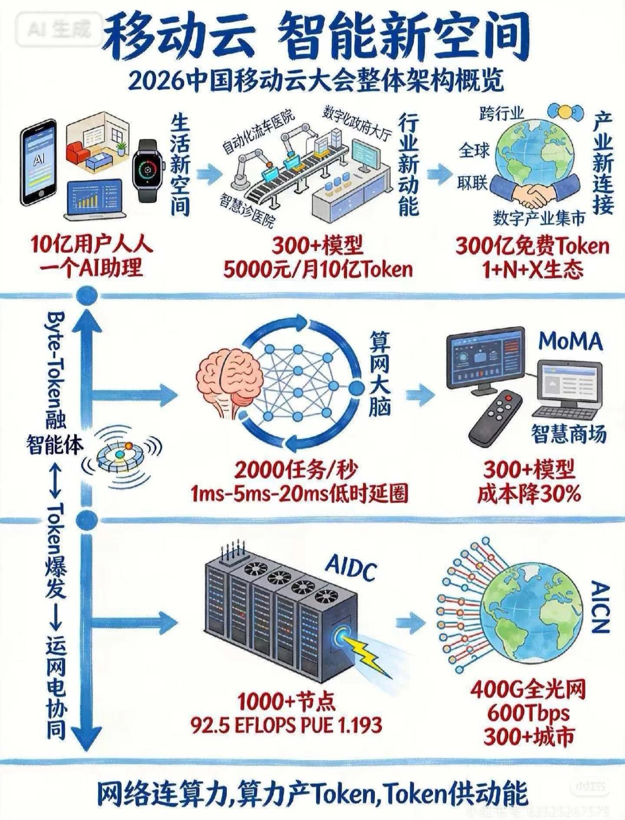‼️‼️未来10年大趋势，提前看懂不吃亏！
   1⃣️AI会像手机一样全面普及