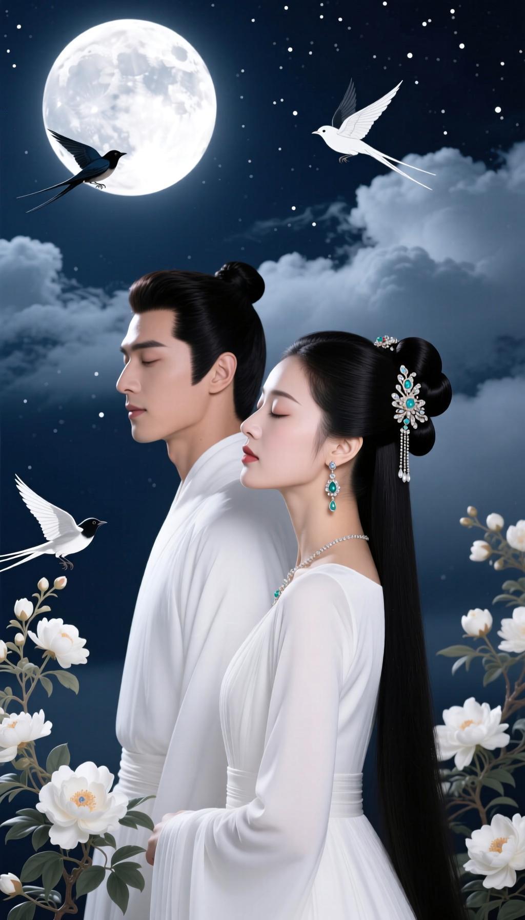 夫妻本是同林鸟，生于同一片蓝天，共度春秋冬夏。两人携手走过风风雨雨，共同面对生活