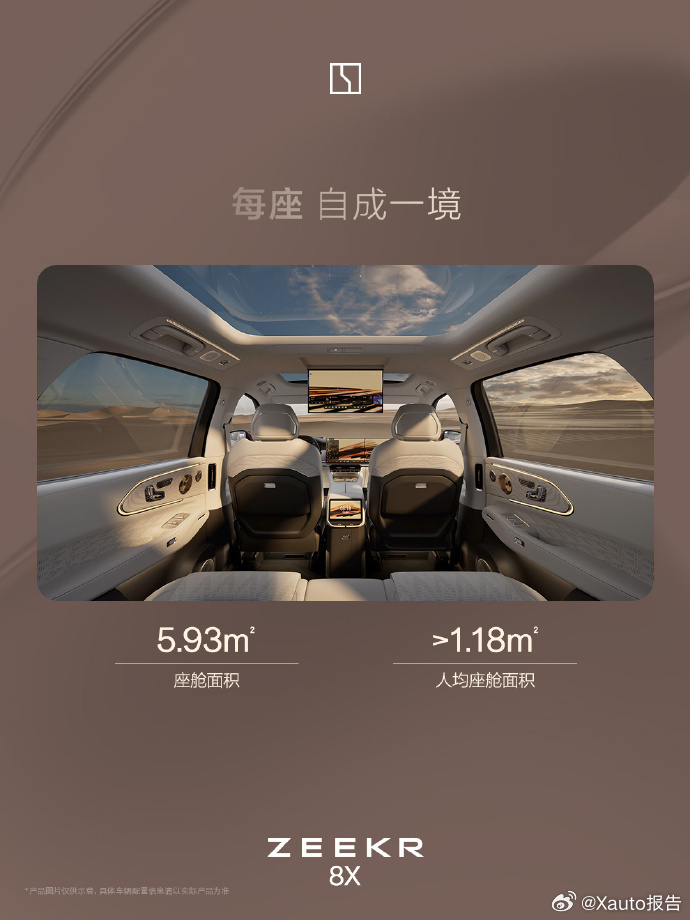 极氪8X内饰首发极氪8X内饰正式亮相，以旗舰气度打造宽敞豪华座舱，尽显从容格调，