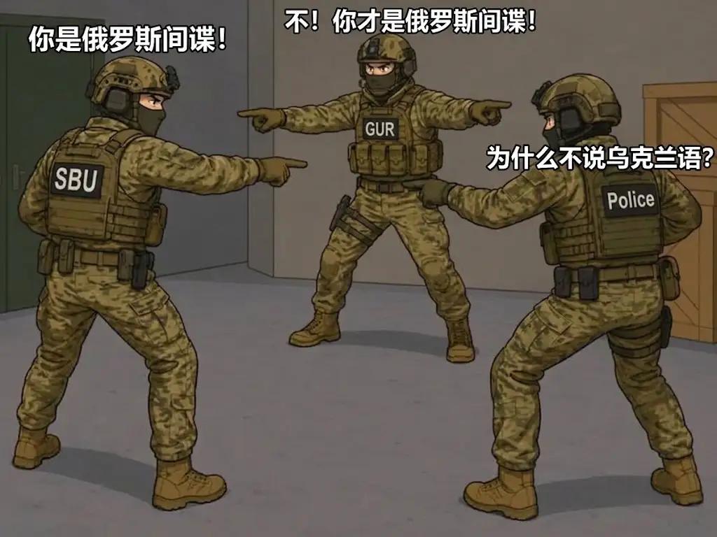 基辅内讧的原因找到了，居然是双方指责对方是俄罗斯间谍......
    现在克