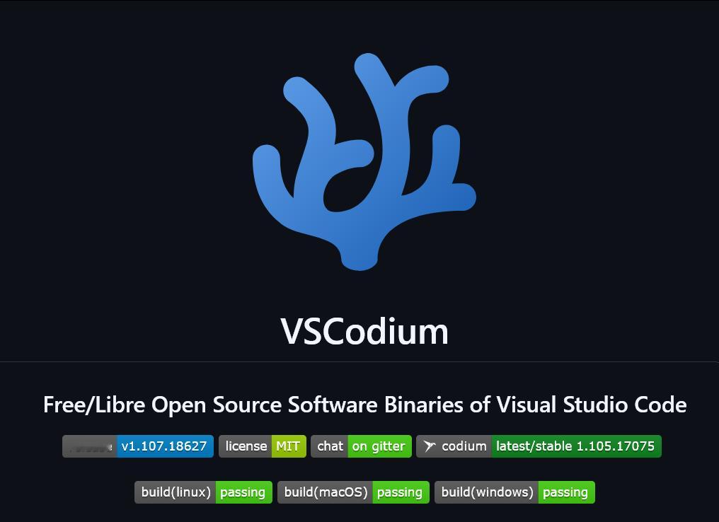 去除遥测的vscode项目：vscodiumgithub.com/VSCodiu