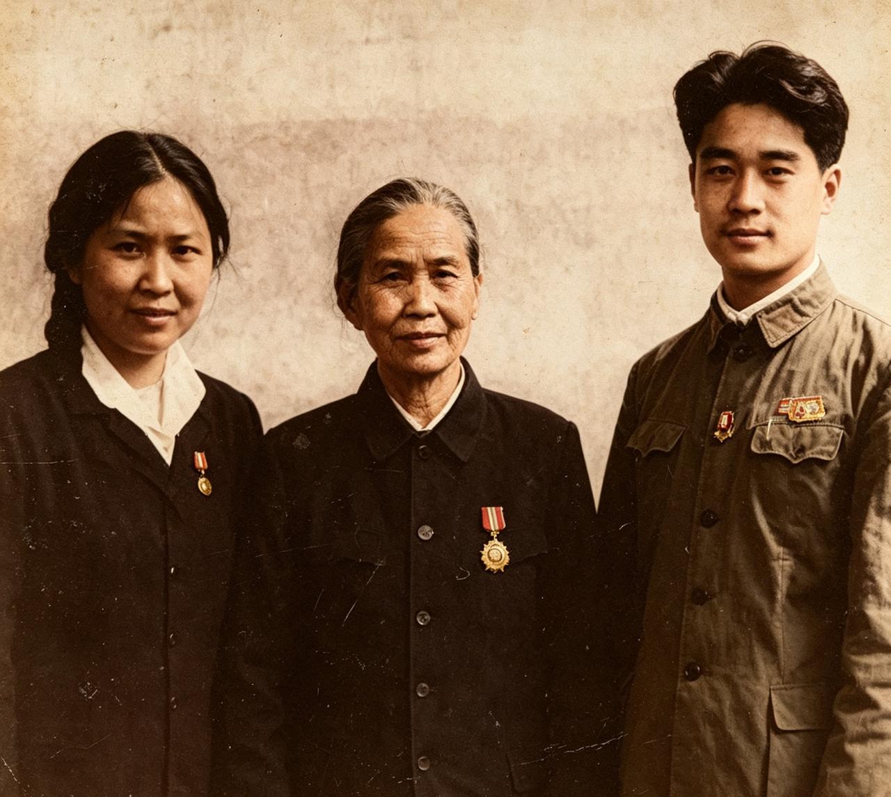 1958年夏天，贺子珍当时在南昌休养。李敏带着男友孔令华，专程从北京赶到南昌，登
