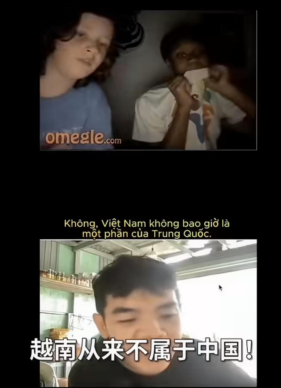 越南博主连线到美国小孩，他问小孩“你们知道越南吗”
小孩：越南以前属于中国
越南
