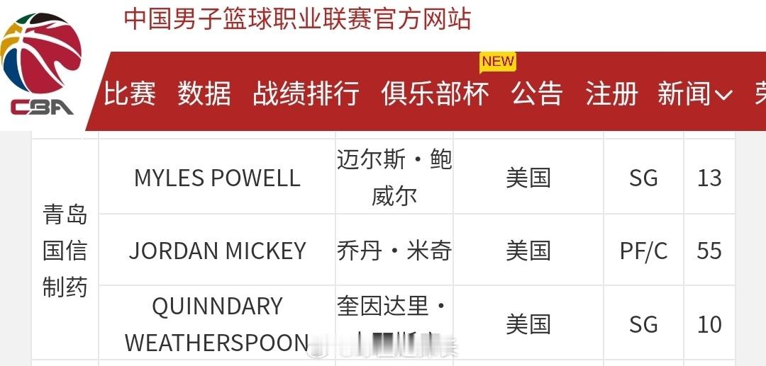 青岛男篮裁掉迪奥普，又恢复成三外援配置。常规赛最后一轮是外援注册截止日，还在寻找
