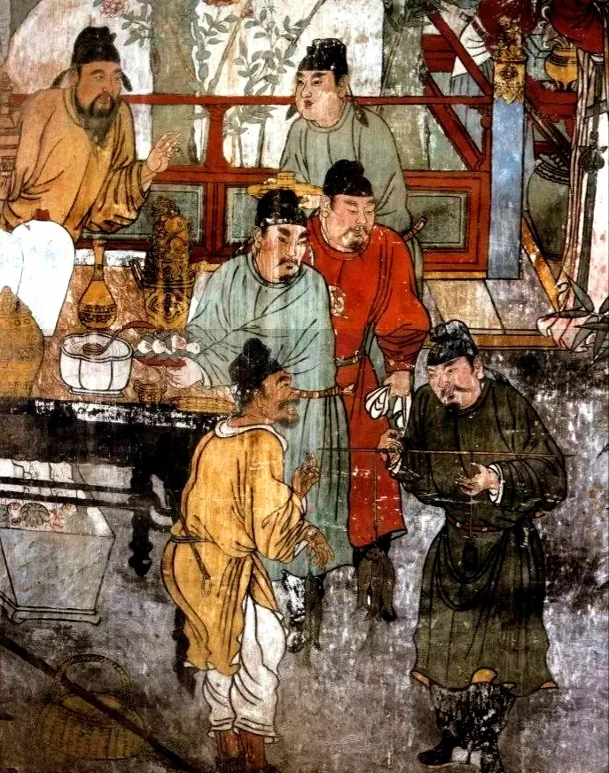 《渔夫卖鱼图》，图中的“称”是谁发明的？