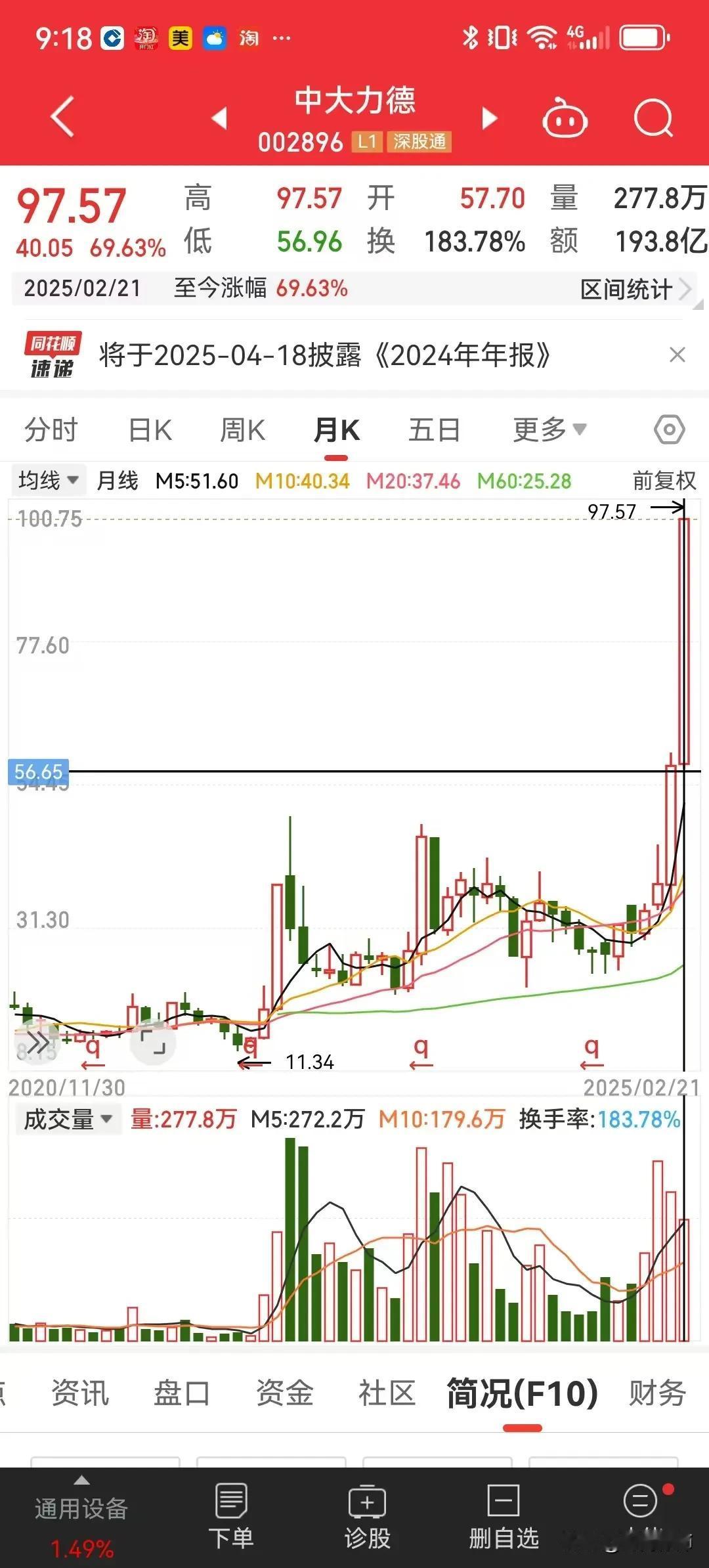 第一天，赚10%
第二天，亏10%
第三天，踏空10%
那一天的“能量”最大？