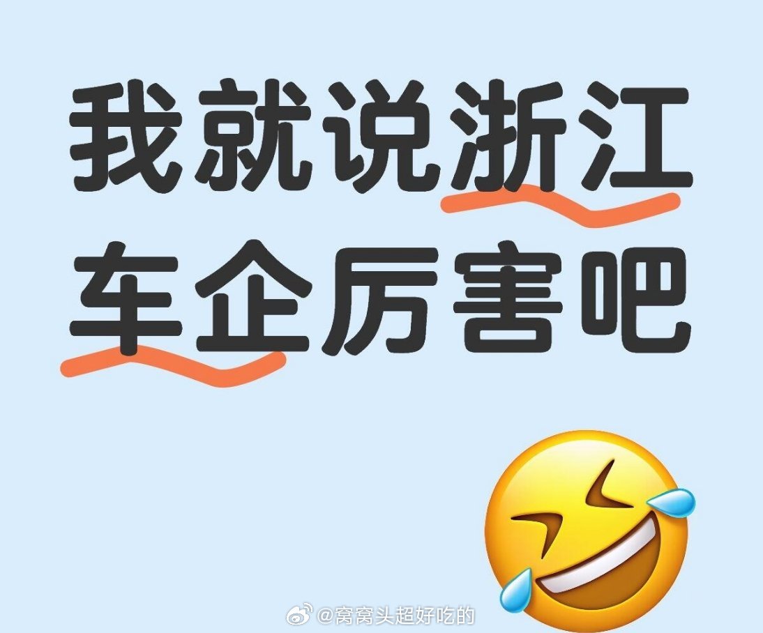被浙江企业的格局暖到了我就说浙江的车企厉害吧，这里有最包容的生态——从整车研发到