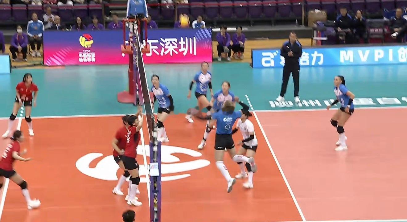 2025-2026中国女排超级联赛B第一轮广东深圳澳洲虎中塞vs河北雪如意第三局