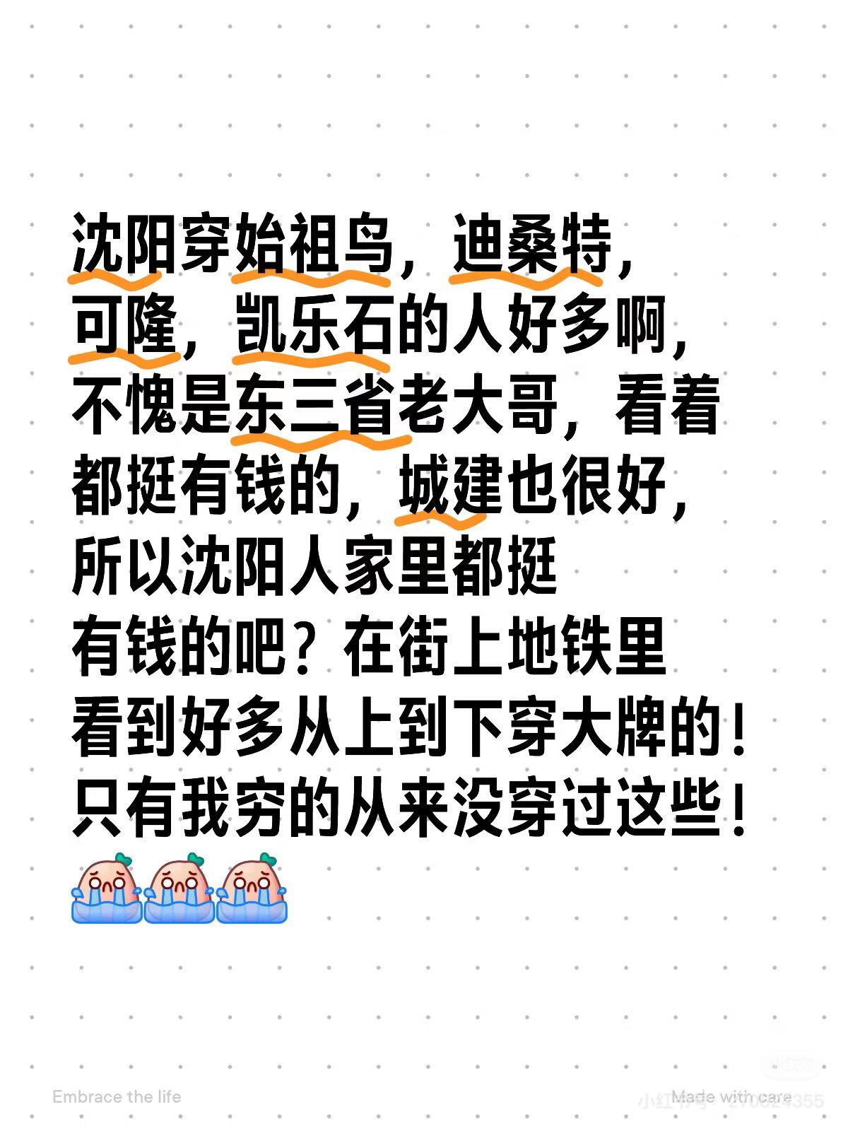 沈阳穿始祖鸟，迪桑特，可隆，凯乐石的人好多啊，不愧是东三省老大哥，看着...