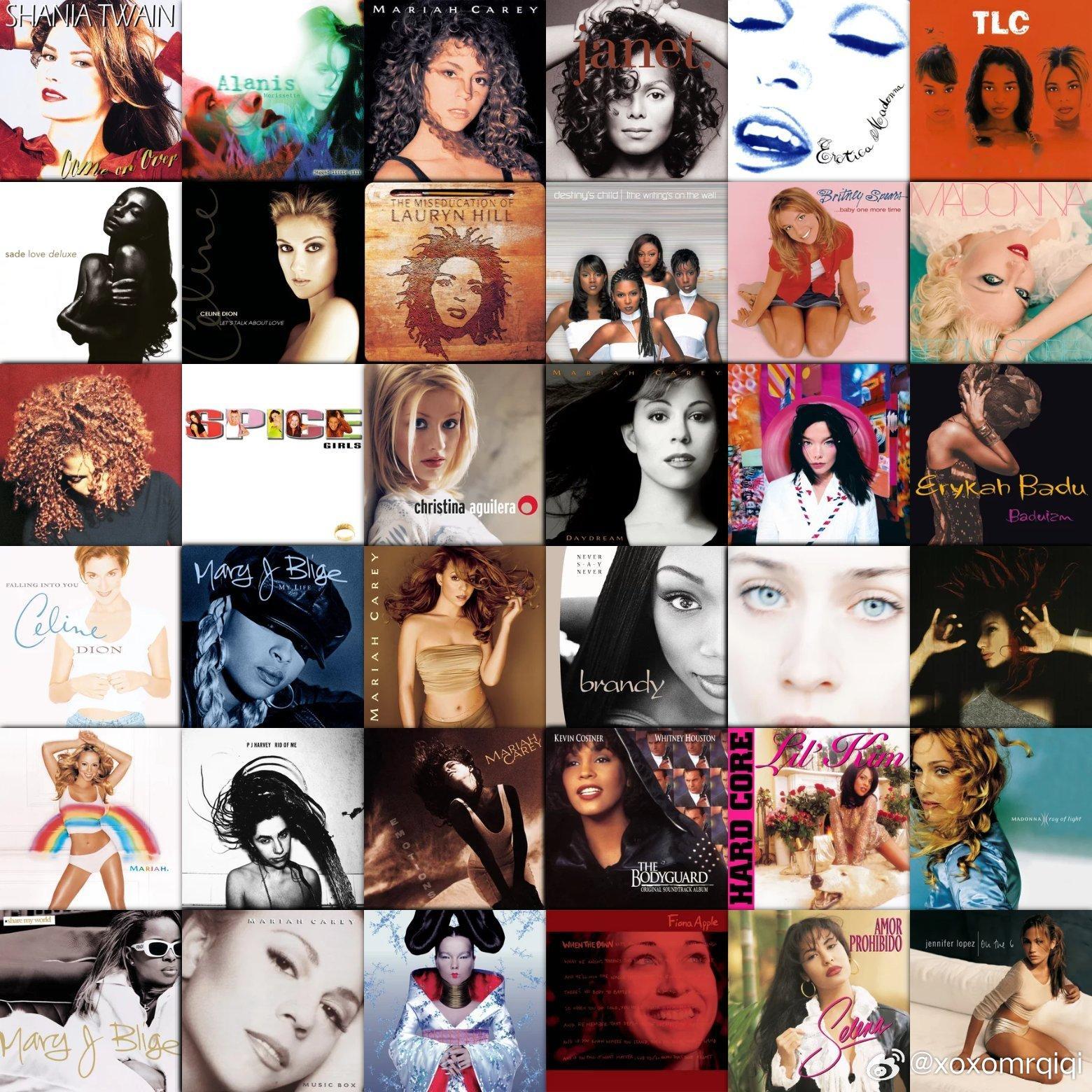 90年代女歌手们的经典作品： 