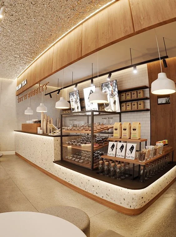 烘焙店收银台设计|南宁店铺设计