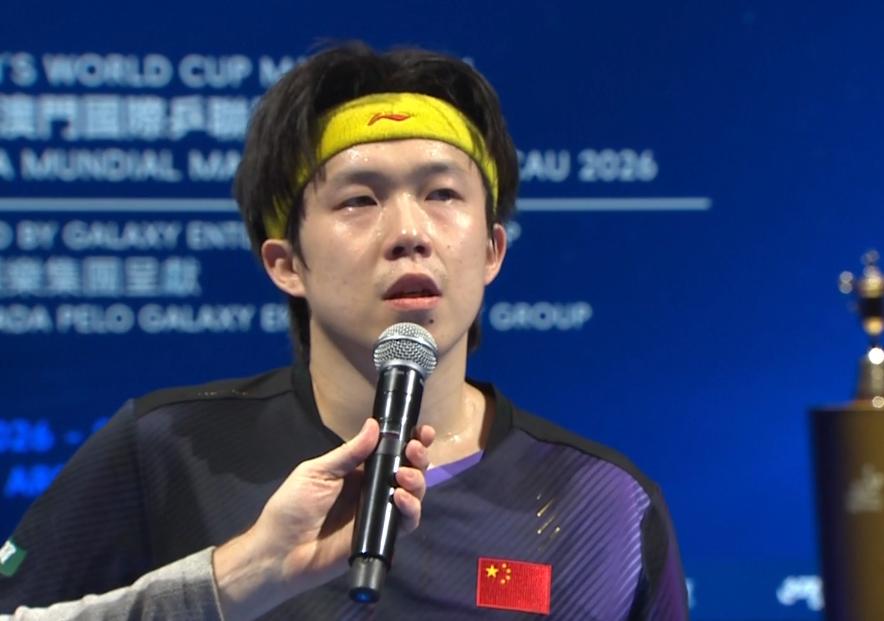 比较松岛辉空、王楚钦赛后采访，对决赛有人信心不足。
4月5日澳门世界杯的半决赛，