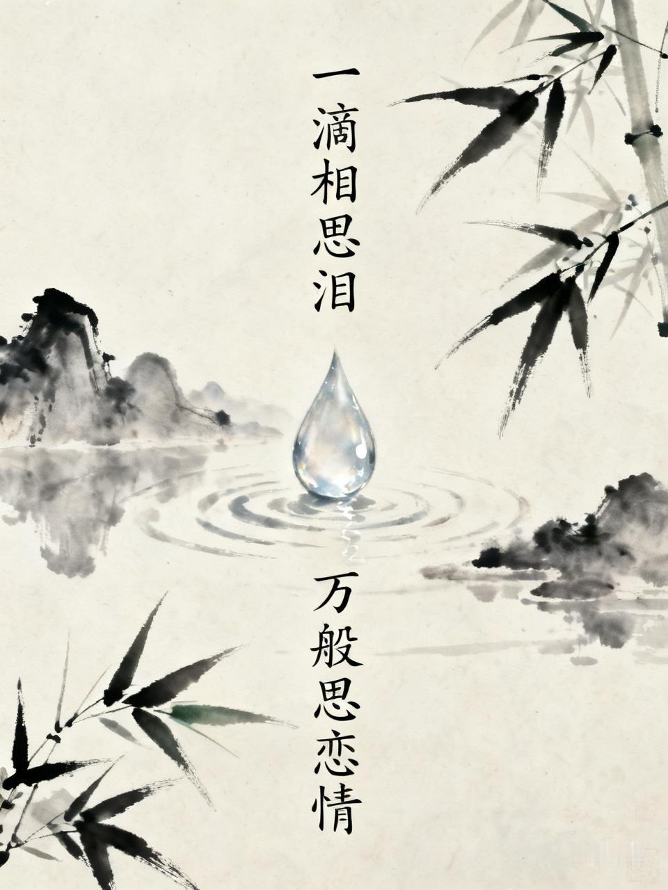 下联：万般思恋情。