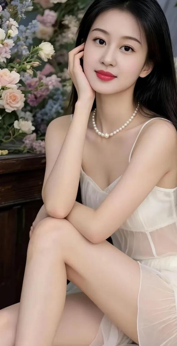 花间美人笑，珠玉映春光。在这春意盎然的街头，那笑容如春日繁花般灿烂的时尚少女，恰