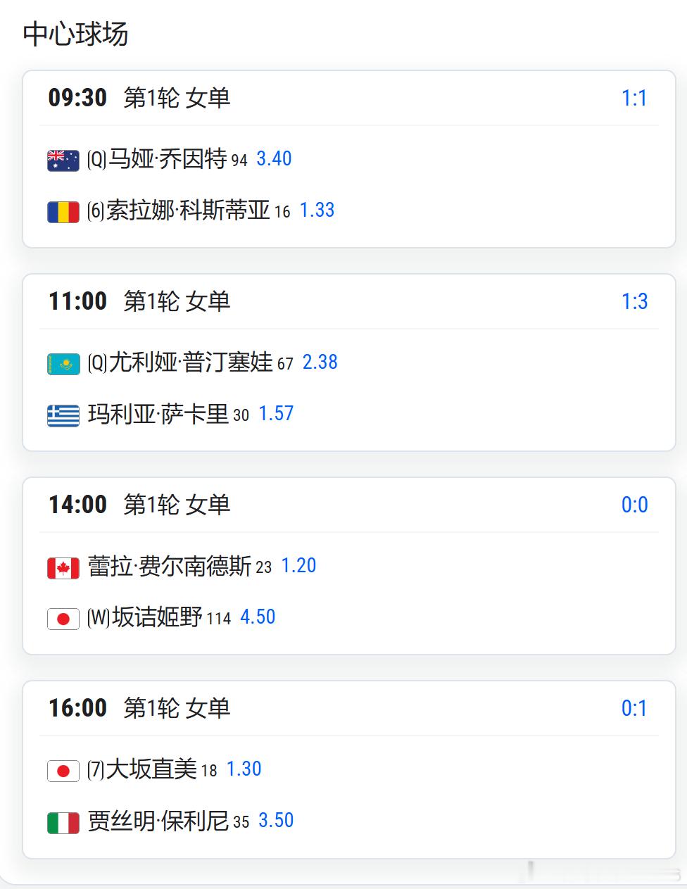 WTA500东京10.27日赛程劳模费尔南德斯亚洲赛季连续第5战比赛大坂直美下午